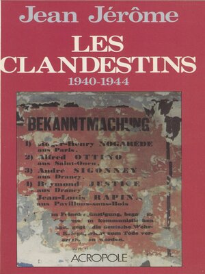 cover image of Les Clandestins